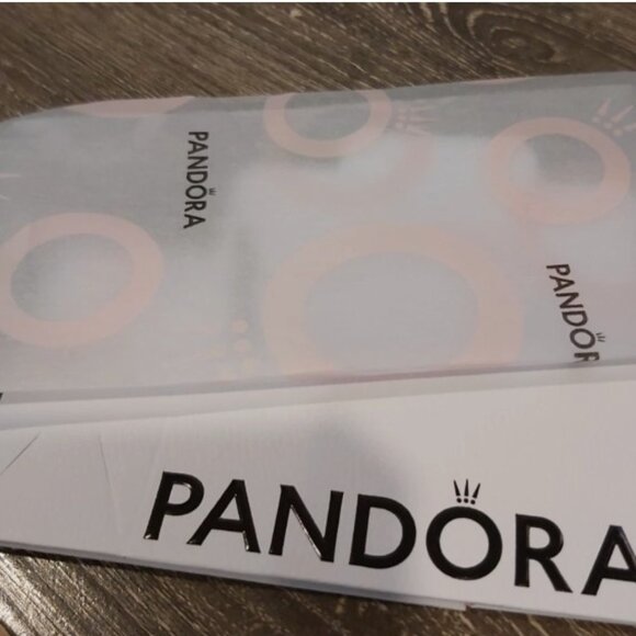 2 Pandora *Retired* Rose Polished and Pave Spacers with Clear Zirconia 788310CZ - Picture 11 of 11